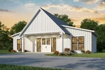ADU Flex House with New American Cabin Styling