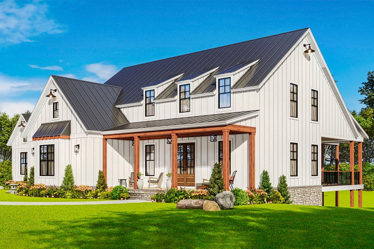 Plan 25795GE: Flexible Modern Farmhouse Plan with Optional Bonus Room and Lower Level - Image #7 - Country, Craftsman, Farmhouse, Modern Farmhouse, New American, Ranch