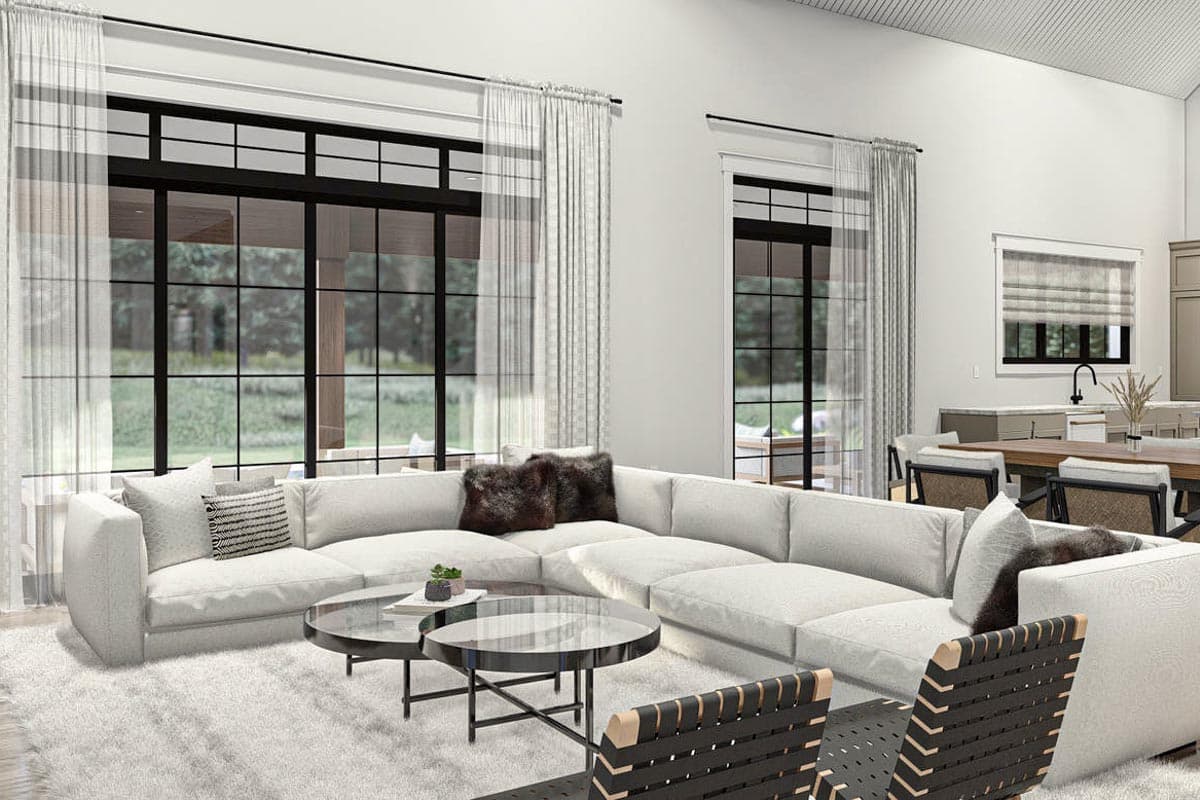 Plan 623175DJ: 3-Bed Modern Farmhouse Plan Under 3000 Square Feet Featuring an Oversized 5-Bay Garage  - Image #8 - Country, Craftsman, Modern Farmhouse, New American, Traditional, Transitional