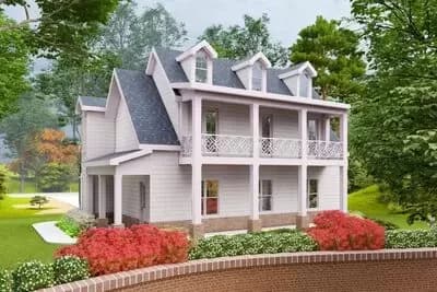 Southern-Style ADU House Plan Under 1000 Square Feet with Elevator