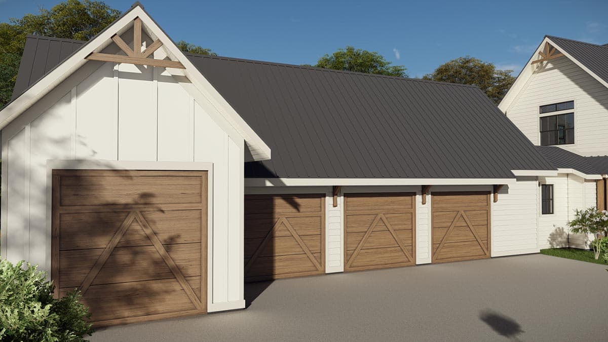 Plan 25432TF: Well-appointed Modern Farmhouse Plan with Stacked Rear Porches and Bunk Room - Image #15 - Country, Farmhouse, Modern Farmhouse, New American