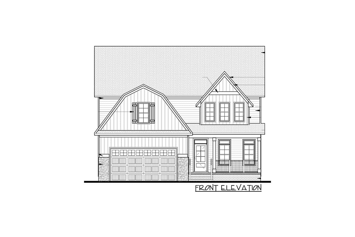 Plan 83630CRW: Country Cottage Plan with Main-Level Owner's Suite and Study - 3054 Sq Ft - Image #7 - Bungalow, Cottage, Country, Farmhouse
