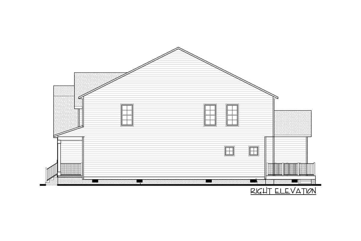 Plan 83630CRW: Country Cottage Plan with Main-Level Owner's Suite and Study - 3054 Sq Ft - Image #10 - Bungalow, Cottage, Country, Farmhouse