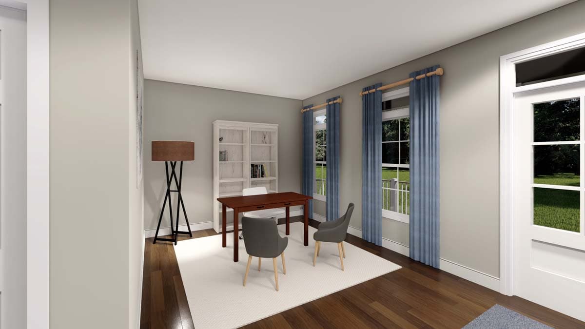 Plan 83630CRW: Country Cottage Plan with Main-Level Owner's Suite and Study - 3054 Sq Ft - Image #5 - Bungalow, Cottage, Country, Farmhouse