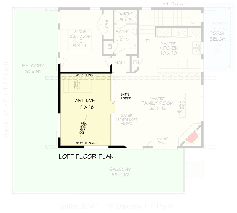 Plan 680057VR: Contemporary 4-Bed House Plan Under 2200 Square Feet with Screened Porch - Floor Plan - 3rd Floor - Contemporary, Modern, Mountain, Northwest, Vacation