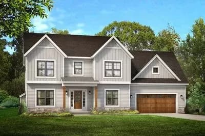 2400 Sq Ft Modern Farmhouse Plan with 3-Bedrooms and a Rear-Facing Pocket Office
