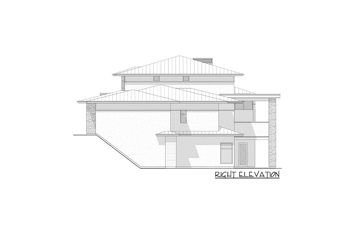 Plan 270066AF: Sleek Contemporary House Plan Under 3500 Square Feet with Lower Level Expansion - Image #8 - Contemporary, Prairie, Ranch, Transitional