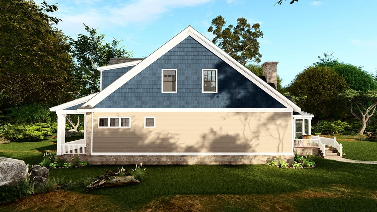 Plan 25431TF: Lake House Retreat with Upstairs Rec Room and 2-Story Living Room - Image #12 - Bungalow, Cottage, Craftsman, New American, Rustic