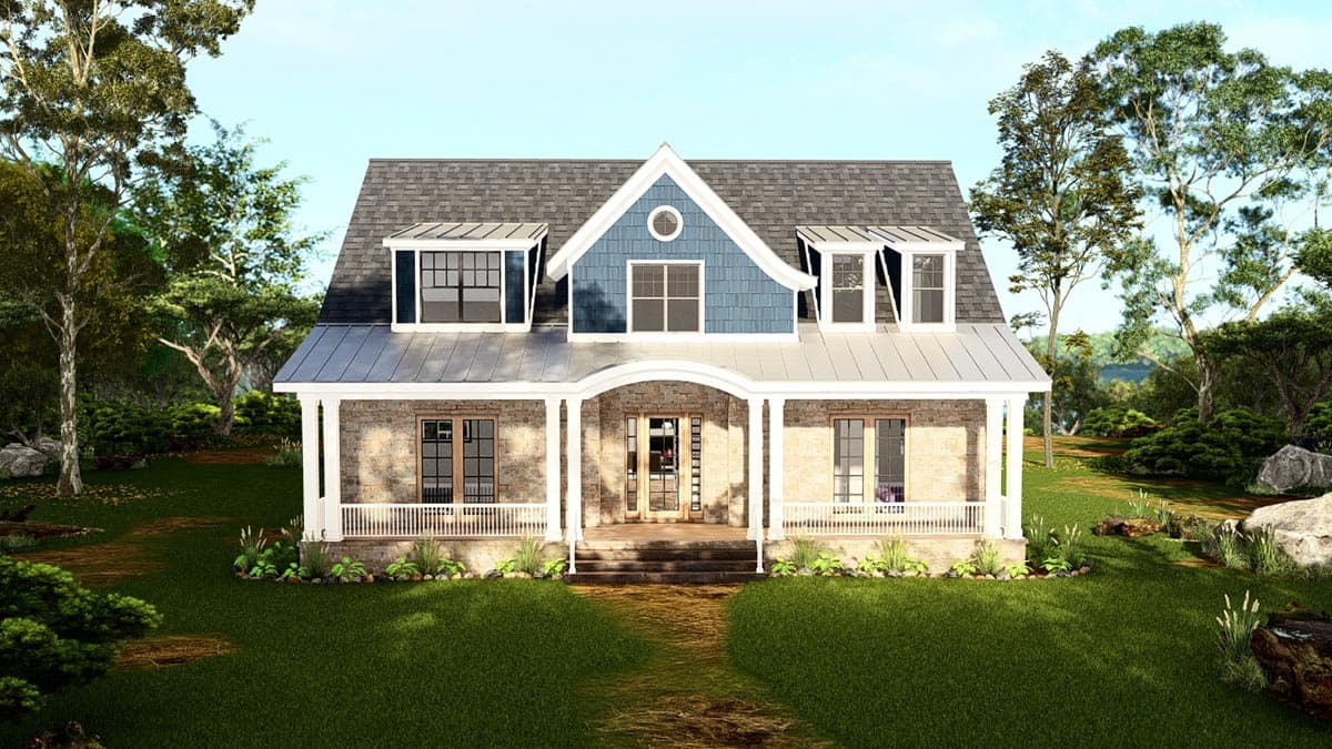 Plan 25431TF: Lake House Retreat with Upstairs Rec Room and 2-Story Living Room - Image #15 - Bungalow, Cottage, Craftsman, New American, Rustic