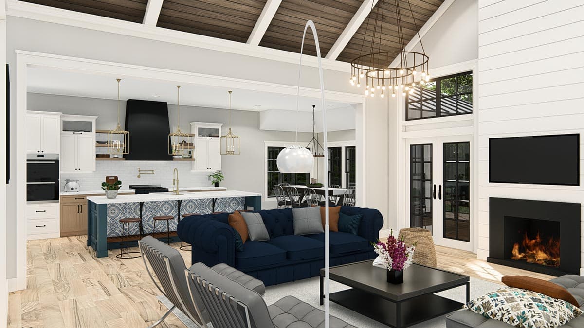 Plan 25431TF: Lake House Retreat with Upstairs Rec Room and 2-Story Living Room - Image #18 - Bungalow, Cottage, Craftsman, New American, Rustic