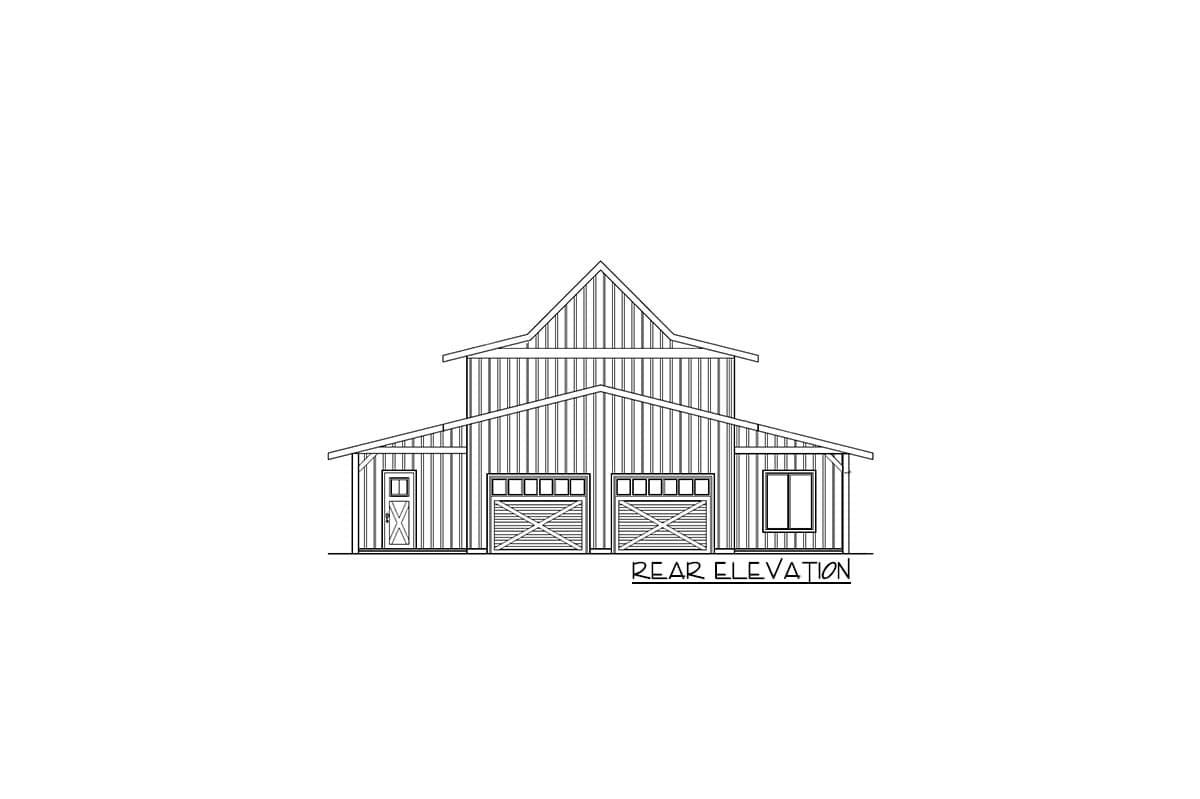 Plan 85376MS: Barndominium-Style Home Plan with Two-Story Great Room and Guest Quarters - 3247 Sq Ft - Image #15 - Barndominium, Country, Craftsman, Rustic