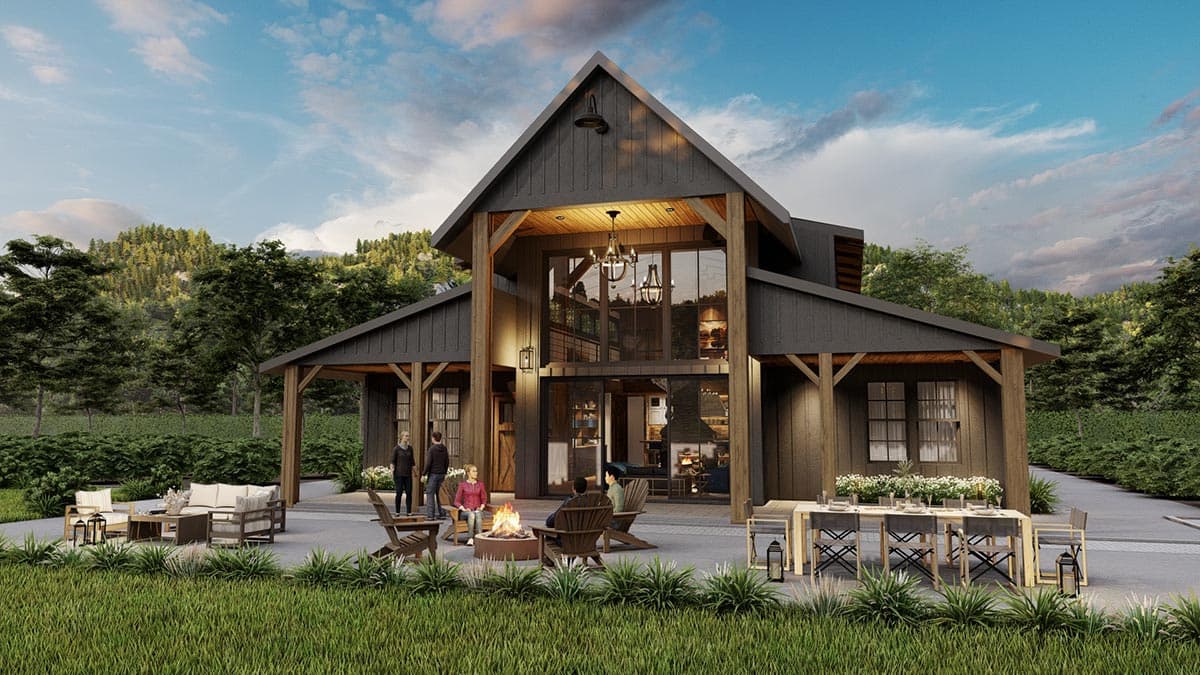 Plan 85376MS: Barndominium-Style Home Plan with Two-Story Great Room and Guest Quarters - 3247 Sq Ft - Image #9 - Barndominium, Country, Craftsman, Rustic