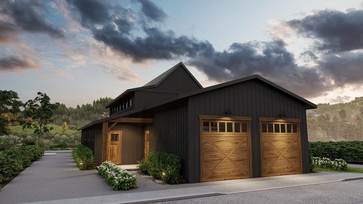 Plan 85376MS: Barndominium-Style Home Plan with Two-Story Great Room and Guest Quarters - 3247 Sq Ft - Image #12 - Barndominium, Country, Craftsman, Rustic