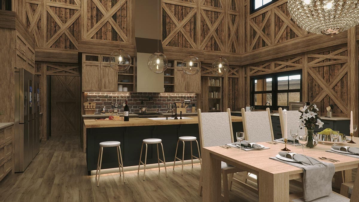 Plan 85377MS: One-Story Rustic Family House Plan with Stunning Exterior - Image #5 - Country, Farmhouse, Modern Farmhouse, Mountain, Prairie, Rustic