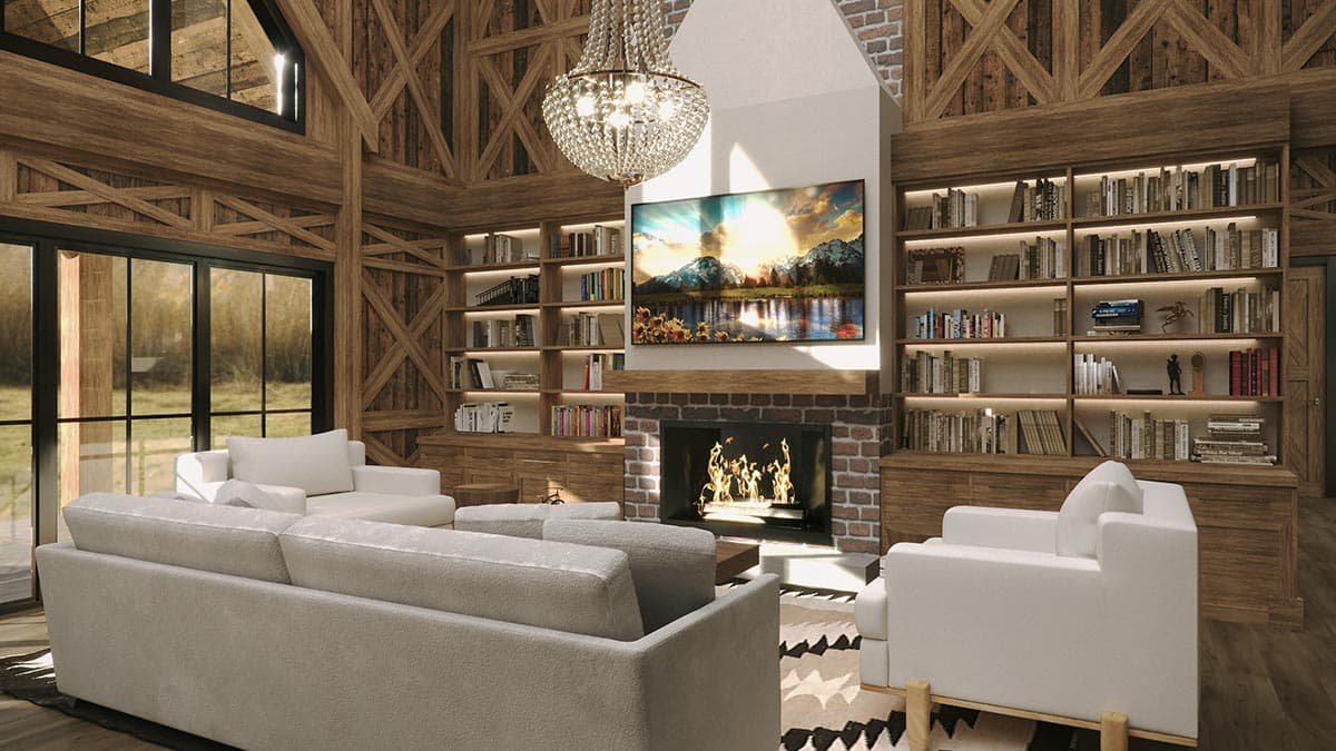 Plan 85377MS: One-Story Rustic Family House Plan with Stunning Exterior - Image #7 - Country, Farmhouse, Modern Farmhouse, Mountain, Prairie, Rustic