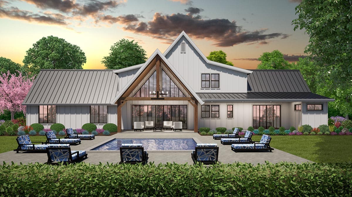 Plan 85377MS: One-Story Rustic Family House Plan with Stunning Exterior - Image #12 - Country, Farmhouse, Modern Farmhouse, Mountain, Prairie, Rustic