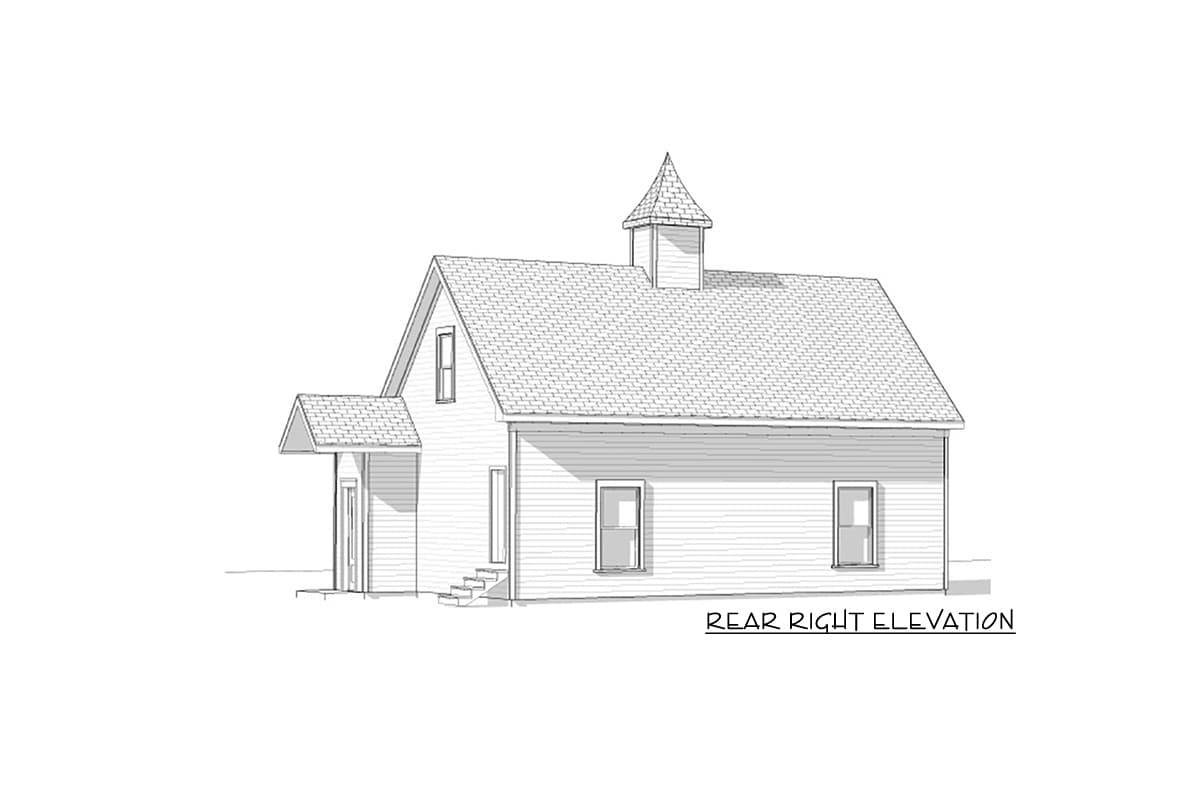 Plan 92033VS: 3-Car Garage with Over 1000 Square Feet of Parking and 700 Square Feet of Future Space Above - Image #4