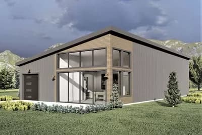 Modern 3-Car Detached Garage with Hangout Space