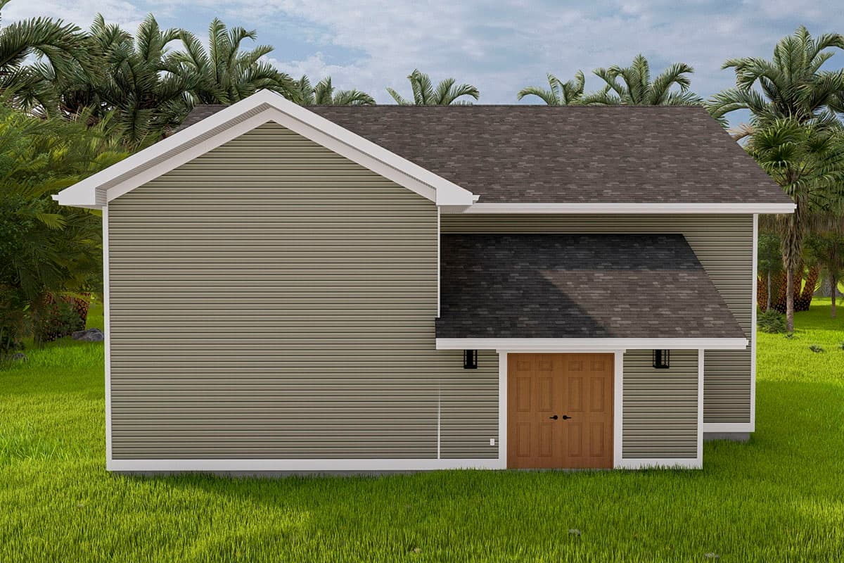 Plan 61410UT: Detached Garage with RV/Boat Bay Plus Standard Vehicle Bay - Image #5