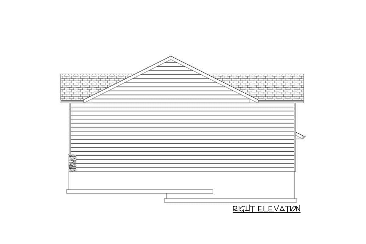 Plan 61410UT: Detached Garage with RV/Boat Bay Plus Standard Vehicle Bay - Image #10