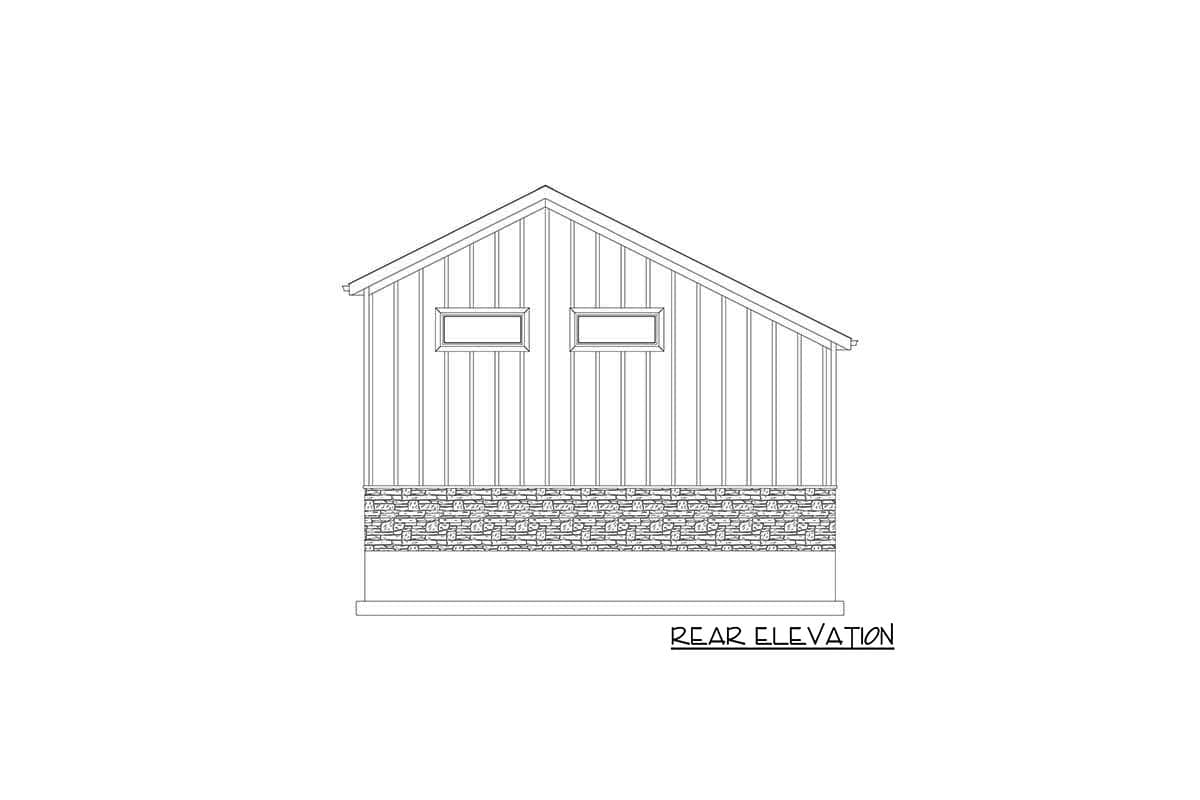 Plan 61412UT: Rustic RV Garage with Over 1000 Square Feet of Parking Plus a Full Bath - Image #9 - Country, Rustic, Traditional