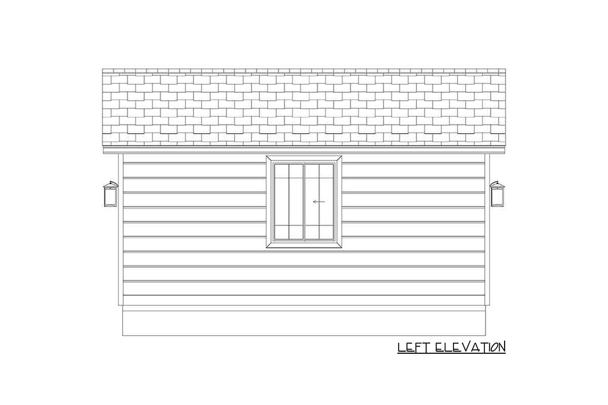 Plan 61414UT: 1-Car 352 Square Foot Detached Garage - Image #7