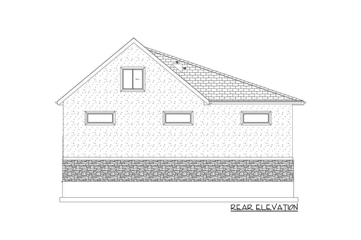 Plan 61416UT: Trapezoidal 2-Car Garage Plan with Workshop and Bonus Space - Image #9
