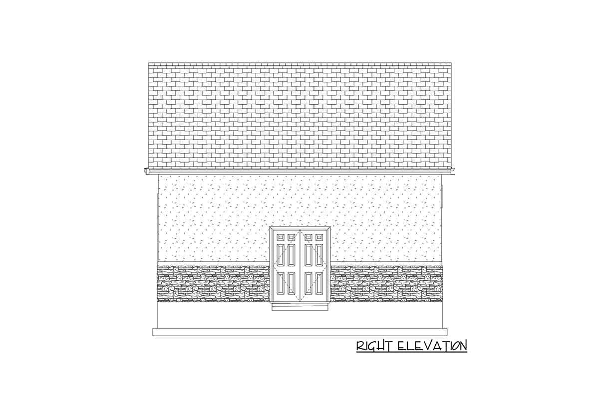 Plan 61416UT: Trapezoidal 2-Car Garage Plan with Workshop and Bonus Space - Image #10
