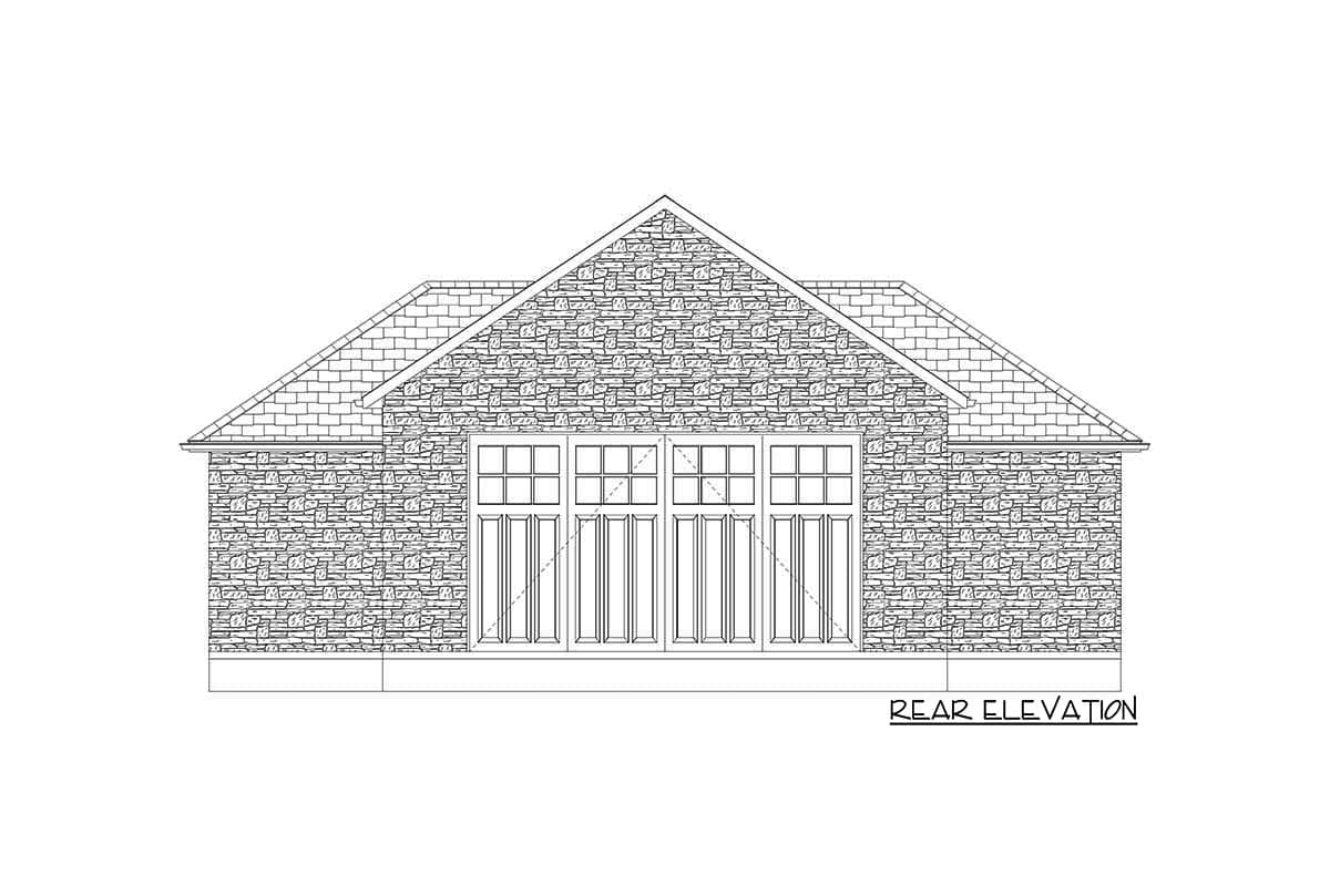 Plan 61419UT: 4-Car Drive-Through Garage with Workshop and Full Bath - Image #8 - Traditional