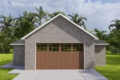 4-Car Drive-Through Garage with Workshop and Full Bath