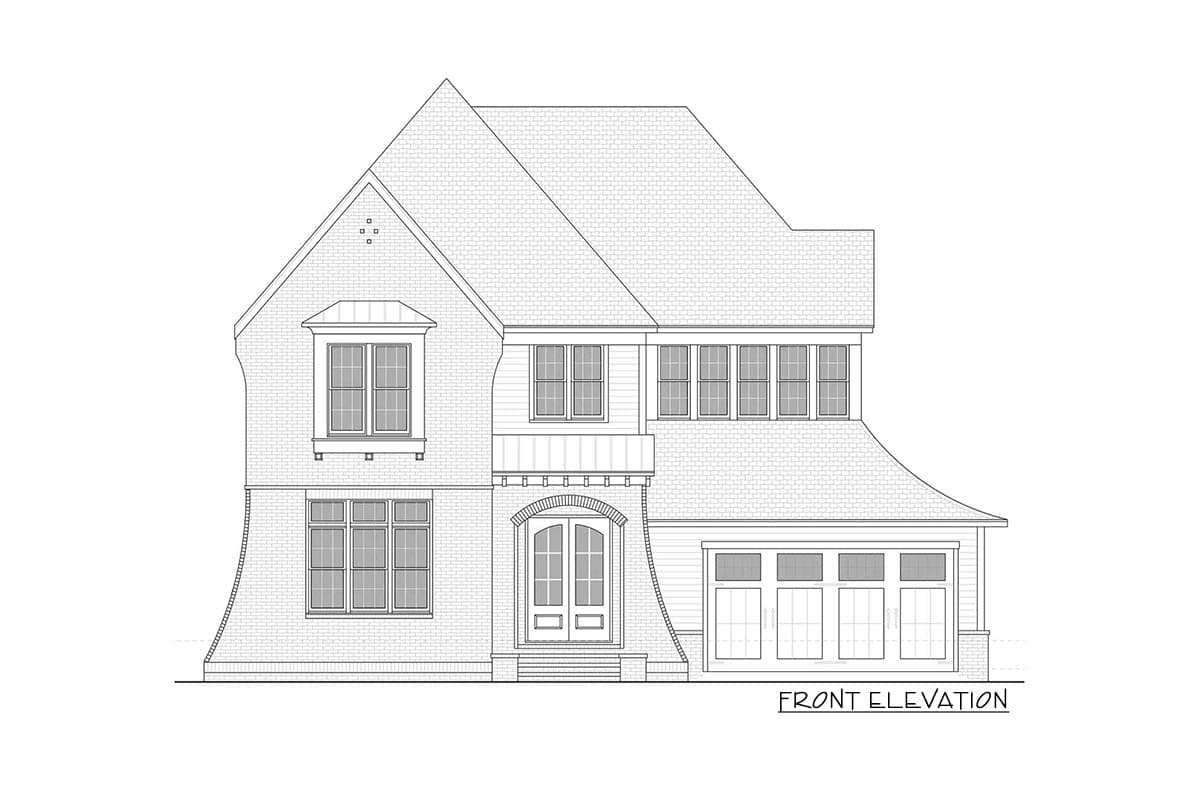Plan 50218PH: Contemporary 4-Bedroom Tudor House Plan Under 3500 Square Feet - Image #15 - Contemporary, European, French Country, Transitional, Tudor