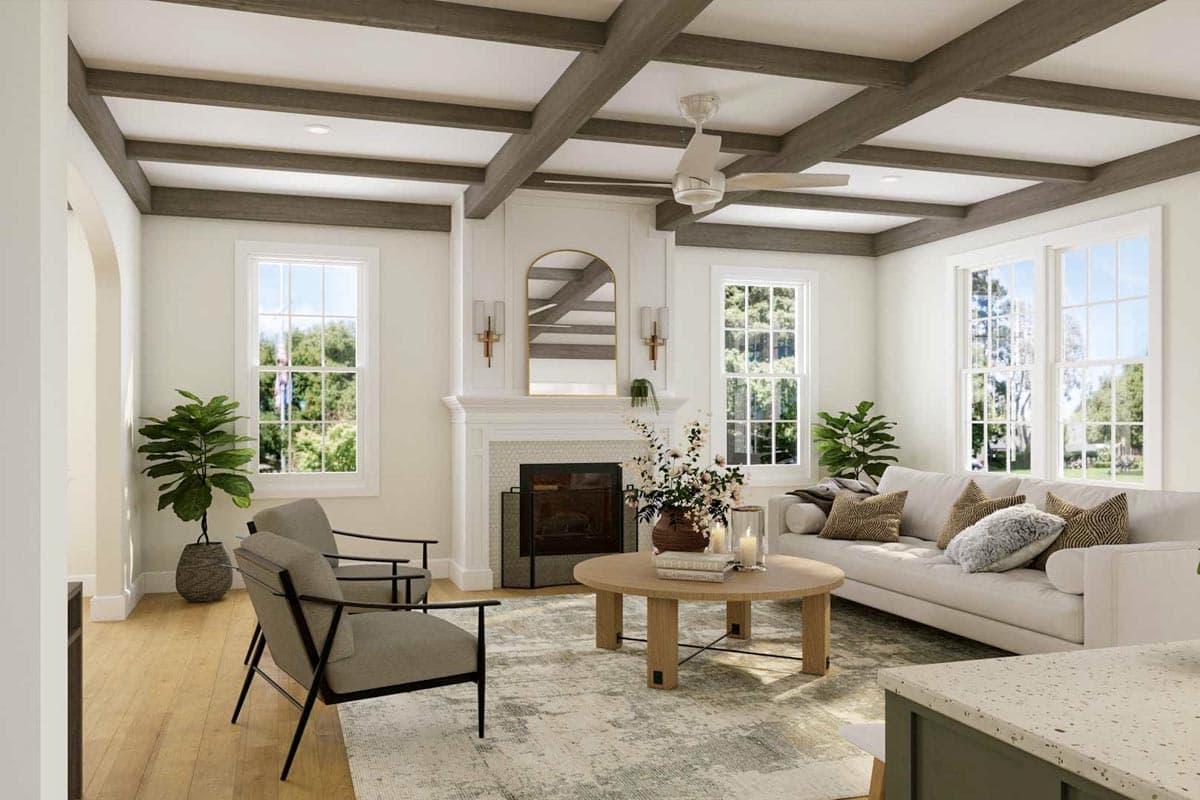 Plan 50218PH: Contemporary 4-Bedroom Tudor House Plan Under 3500 Square Feet - Image #9 - Contemporary, European, French Country, Transitional, Tudor