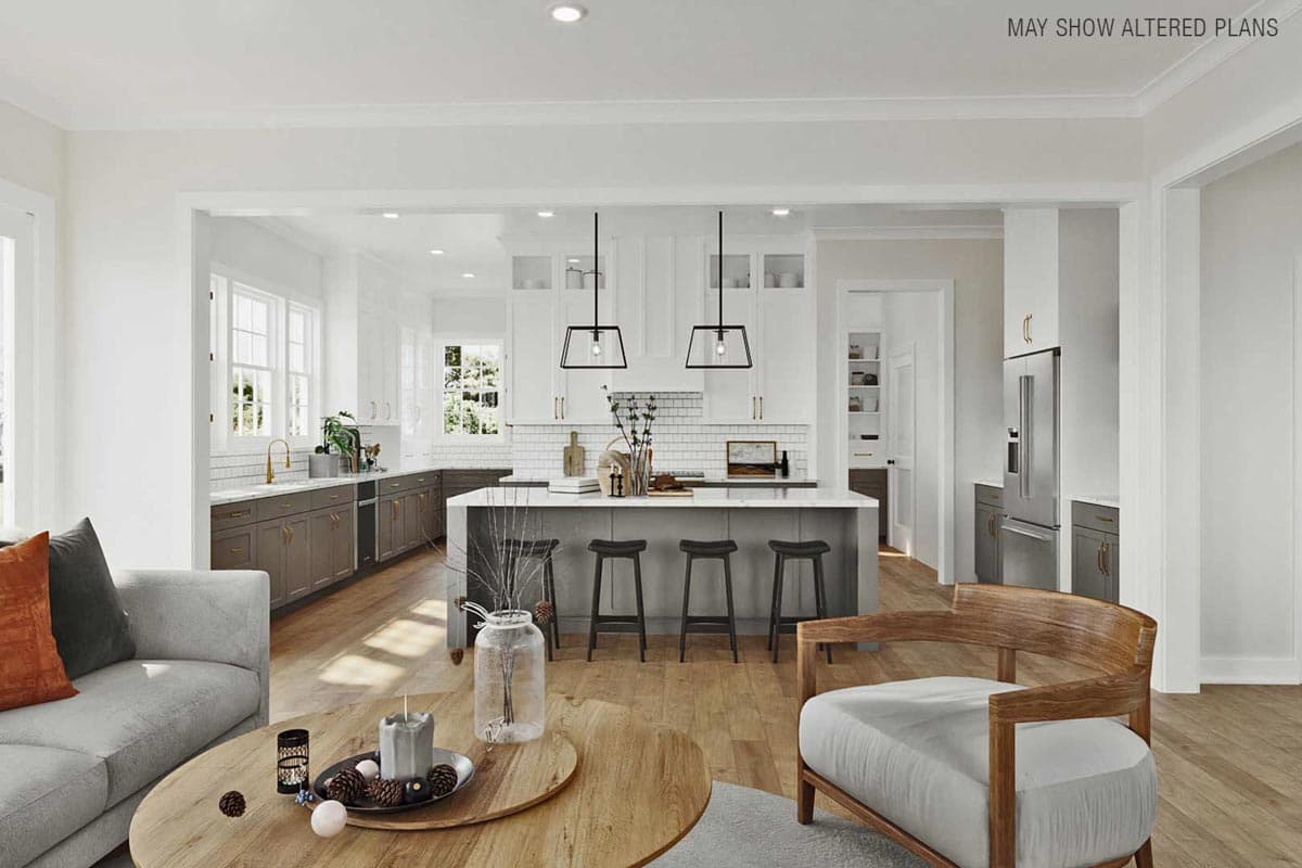 Plan 50219PH: Tudor-Inspired 4-Bed House Plan with Bonus Expansion