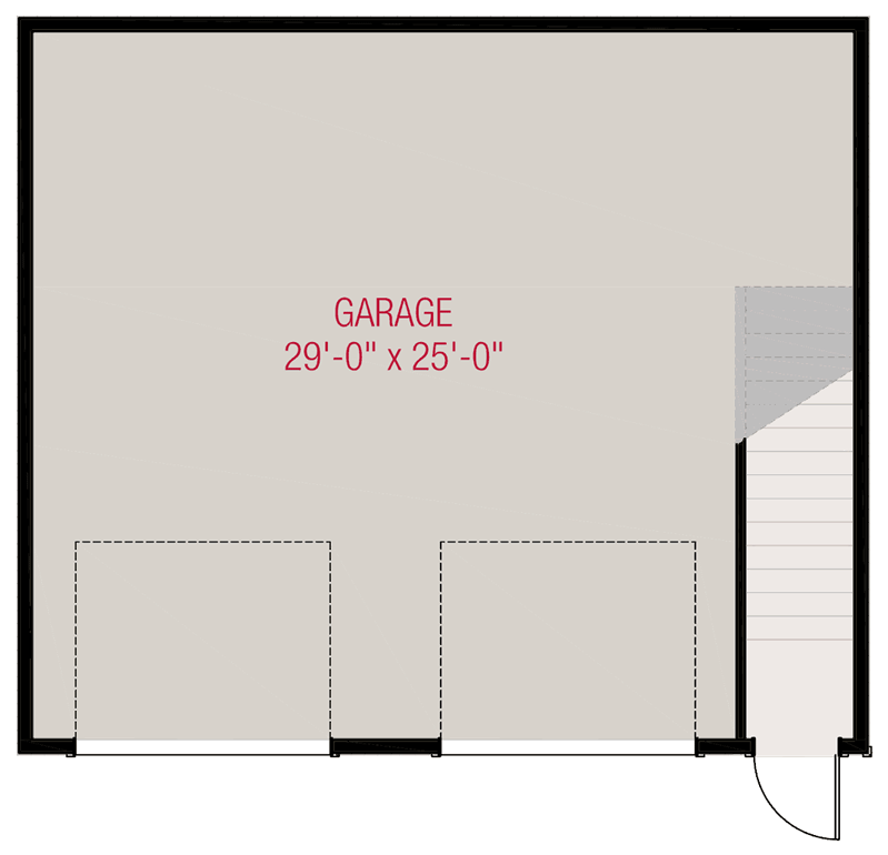 Plan 50220PH: 639 Square Foot Craftsman Garage Apartment with Shed Dormer - Floor Plan - Main Level - Carriage, Cottage, Country, Craftsman, Traditional