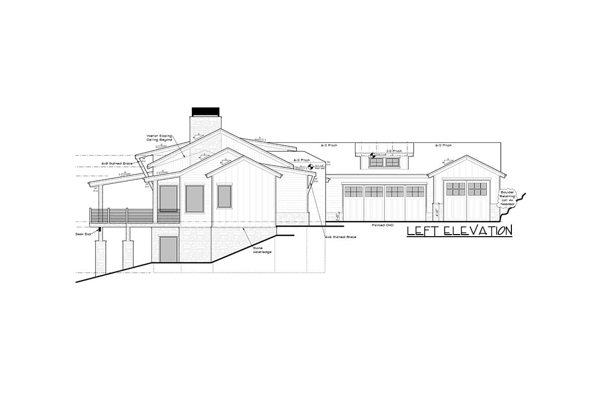Plan 95191RW: Over 3,000 Square Foot Contemporary Mountain Ranch Plan with 10' Ceilings - Image #44 - Contemporary, Modern, Mountain, Ranch, Rustic