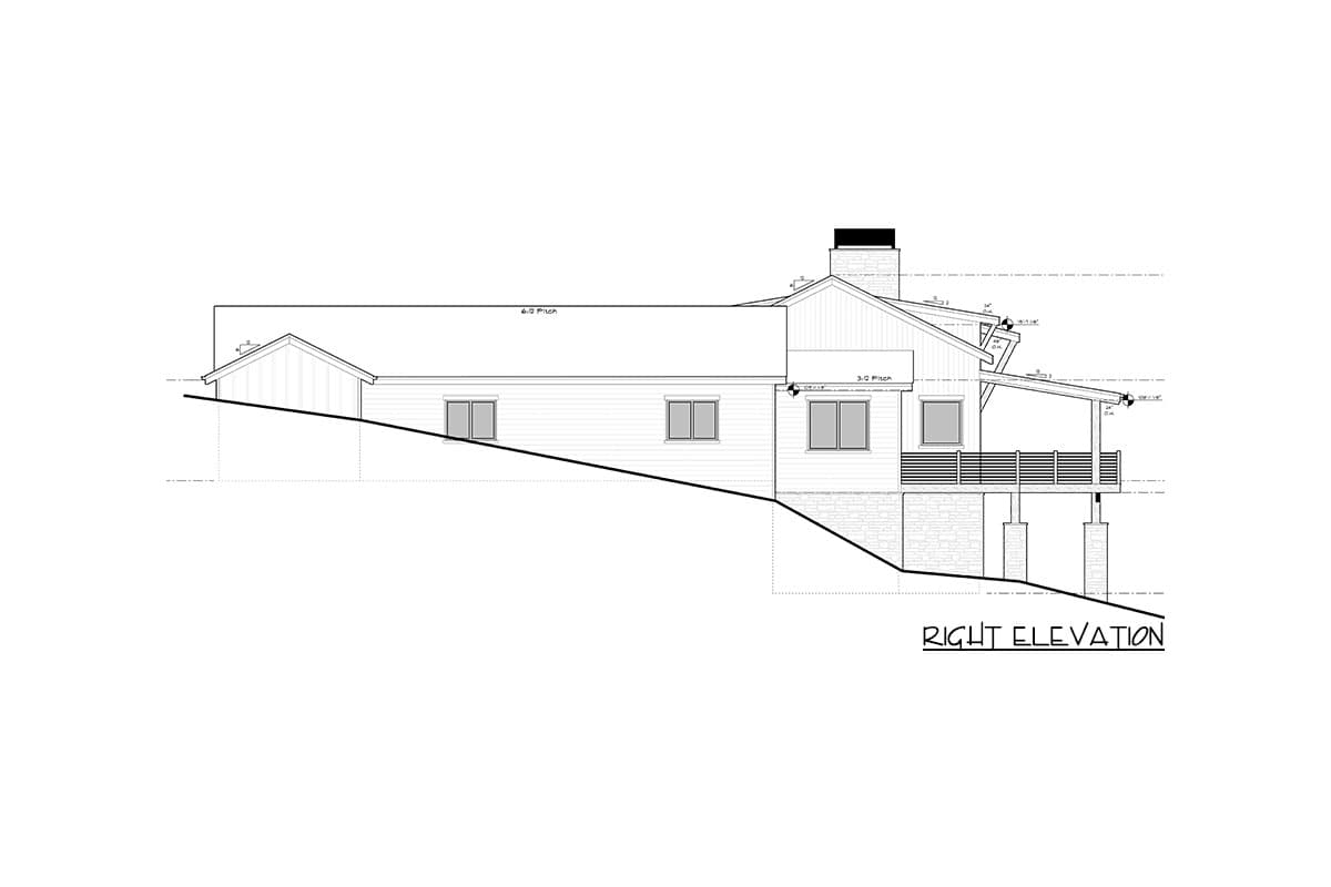 Plan 95191RW: Over 3,000 Square Foot Contemporary Mountain Ranch Plan with 10' Ceilings - Image #46 - Contemporary, Modern, Mountain, Ranch, Rustic