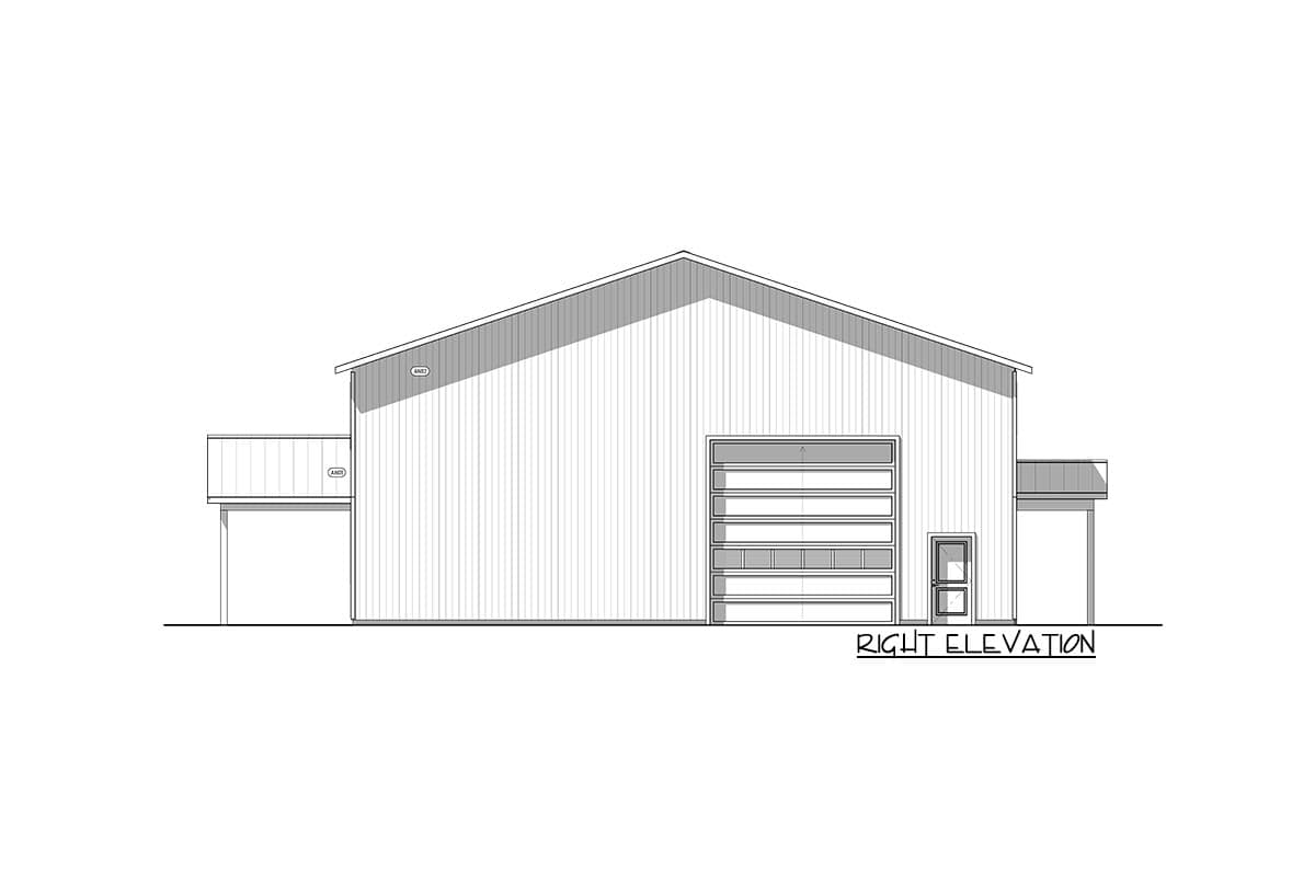 Plan 400015FTY: 3000 Square Foot Barndominium-Style House Plan in Popular 80 by 50 Footprint - Image #26 - Barndominium, Country, Rustic, Vacation