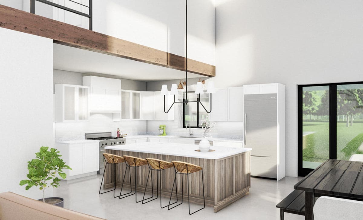 Plan 400015FTY: 3000 Square Foot Barndominium-Style House Plan in Popular 80 by 50 Footprint - Image #13 - Barndominium, Country, Rustic, Vacation