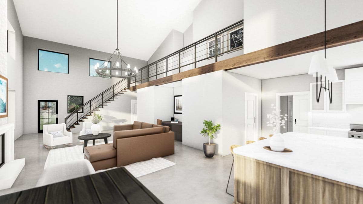 Plan 400015FTY: 3000 Square Foot Barndominium-Style House Plan in Popular 80 by 50 Footprint - Image #15 - Barndominium, Country, Rustic, Vacation