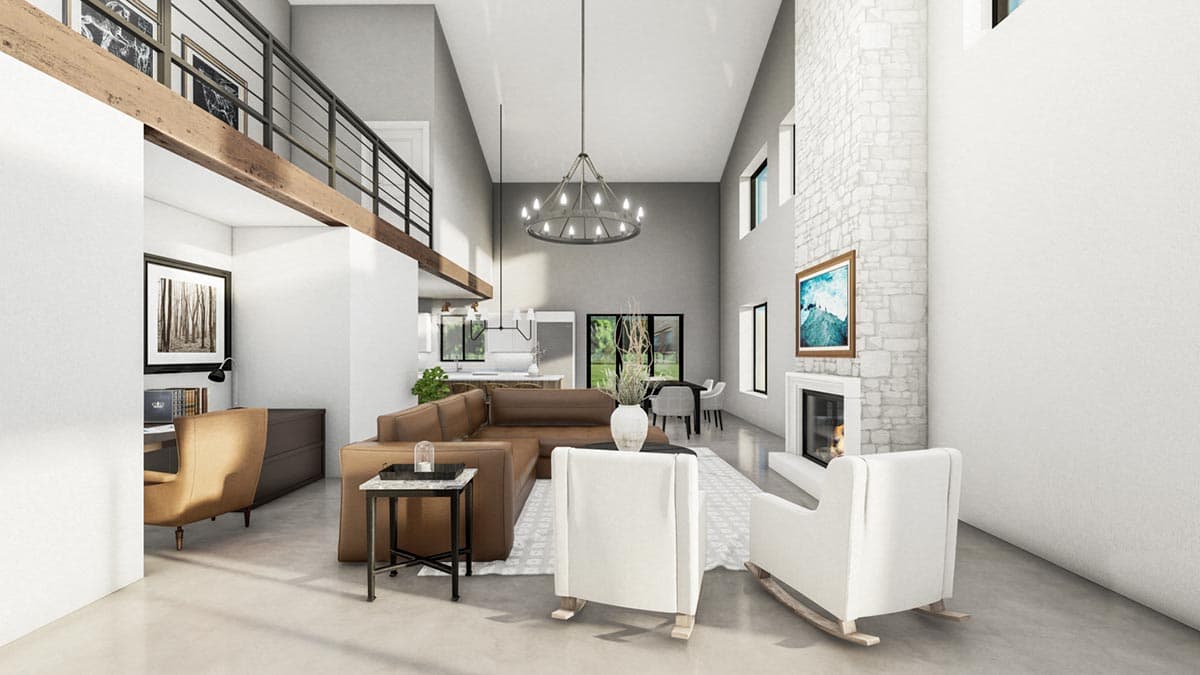 Plan 400015FTY: 3000 Square Foot Barndominium-Style House Plan in Popular 80 by 50 Footprint - Image #16 - Barndominium, Country, Rustic, Vacation