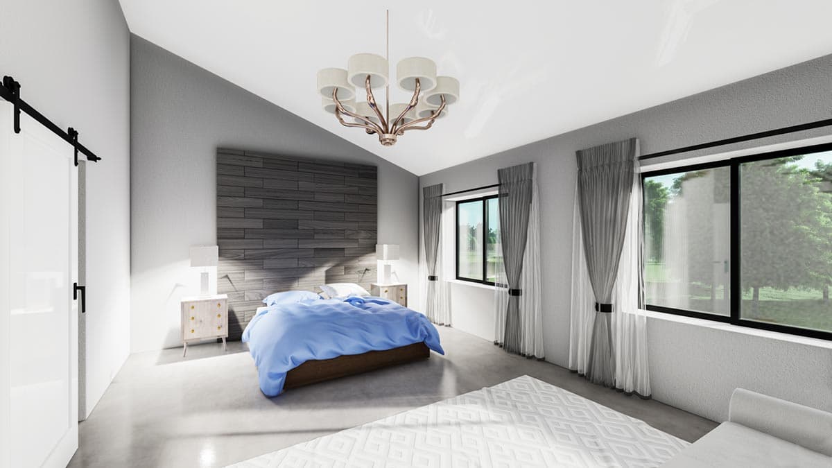 Plan 400015FTY: 3000 Square Foot Barndominium-Style House Plan in Popular 80 by 50 Footprint - Image #18 - Barndominium, Country, Rustic, Vacation