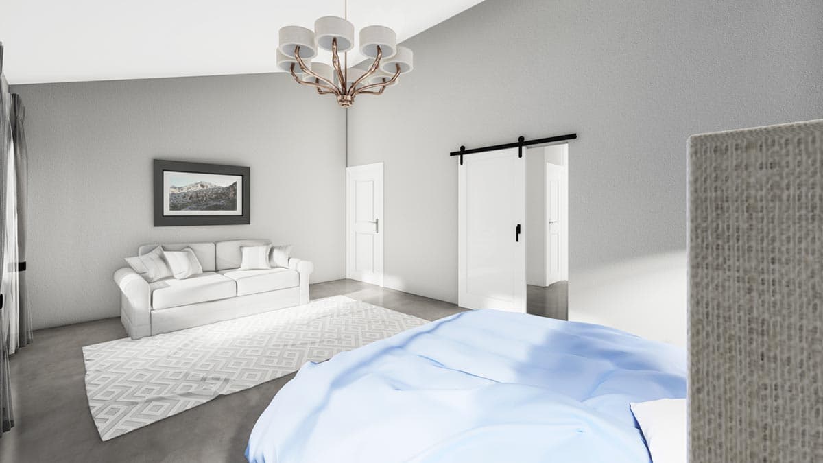 Plan 400015FTY: 3000 Square Foot Barndominium-Style House Plan in Popular 80 by 50 Footprint - Image #20 - Barndominium, Country, Rustic, Vacation