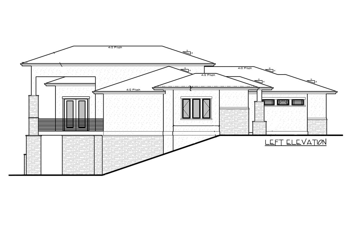 Plan 95195RW: Downsized Mountain Prairie House Plan Under 2300 Square Feet with Lower Level Expansion - Image #4 - Craftsman, Mountain, New American, Prairie, Transitional