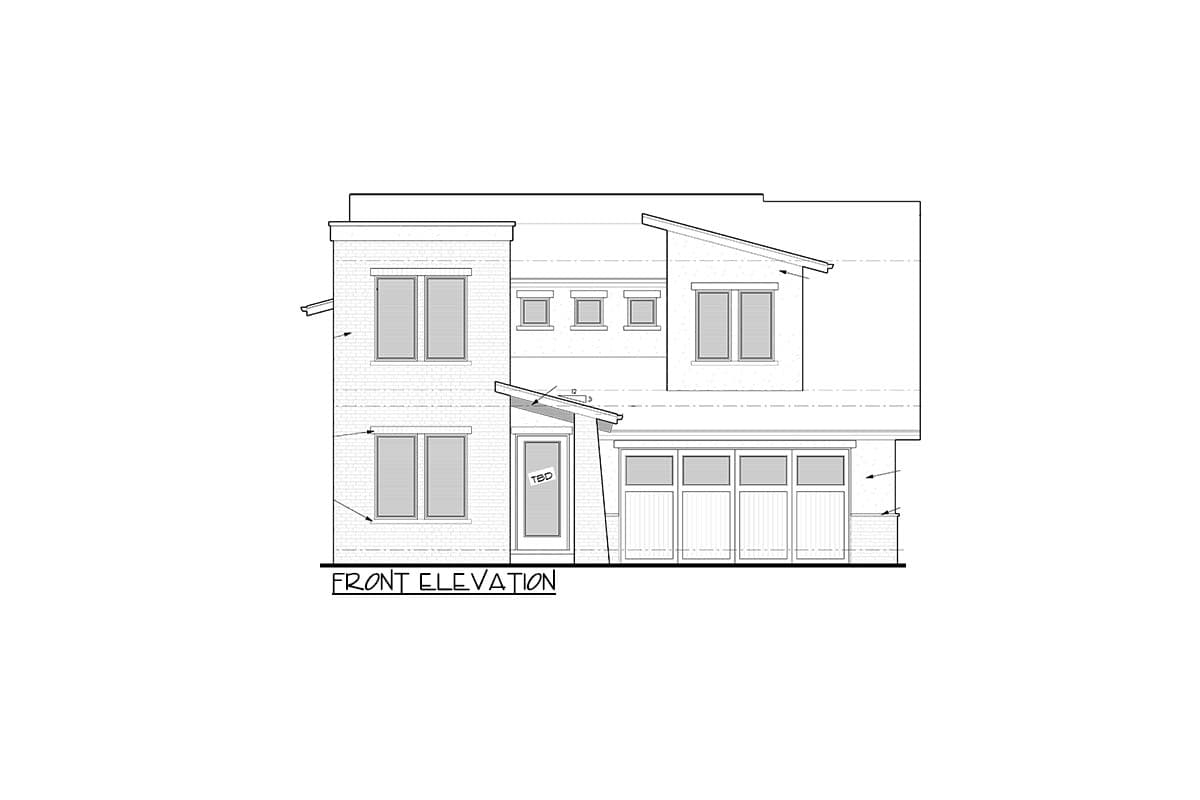 Plan 95196RW: Transitional Northwest House Plan with 3-Car Tandem Garage - Image #9 - Contemporary, Modern, Northwest, Transitional