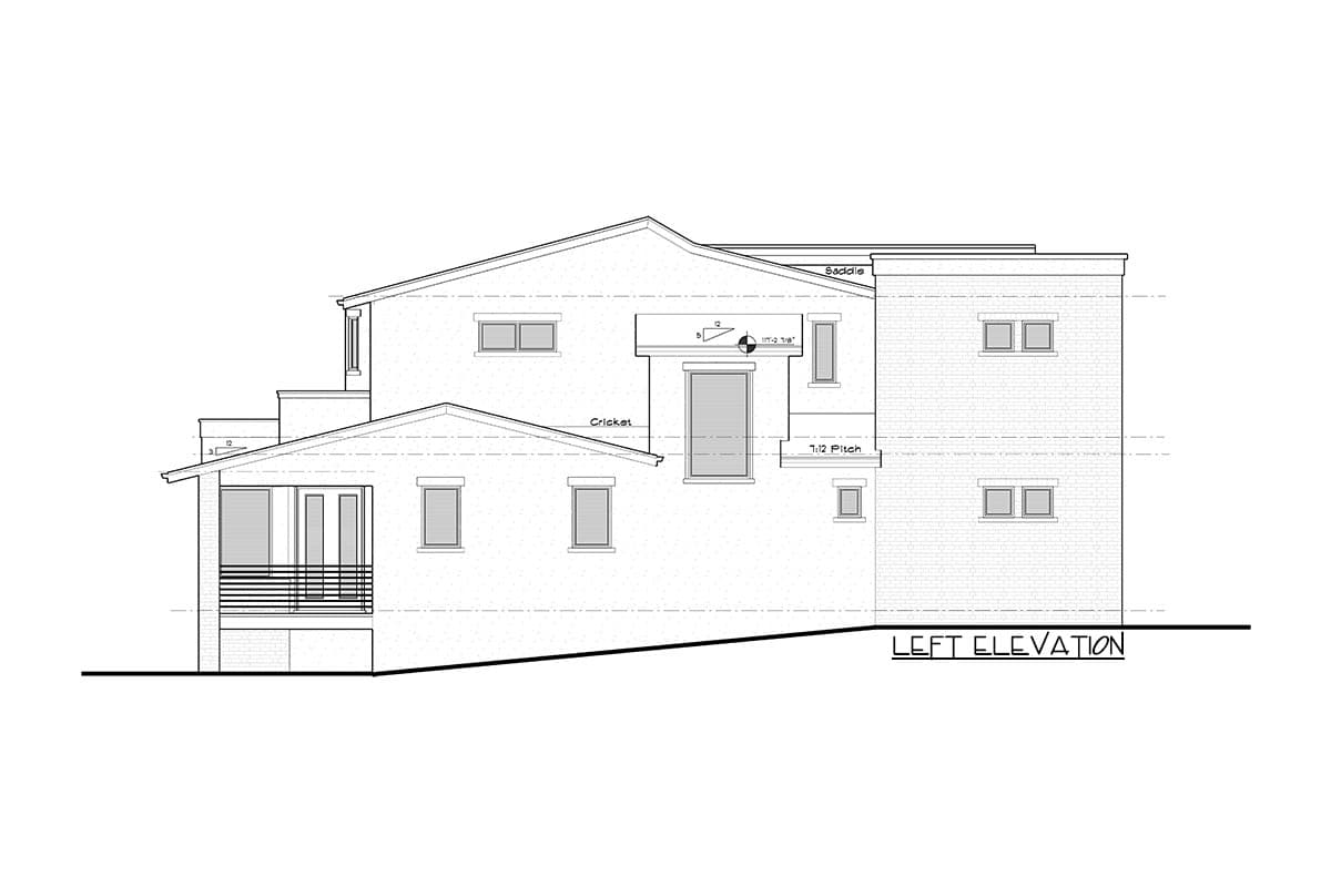 Plan 95196RW: Transitional Northwest House Plan with 3-Car Tandem Garage - Image #10 - Contemporary, Modern, Northwest, Transitional