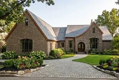 2500 Square Foot Transitional One-Story House Plan with 3-Car Garage