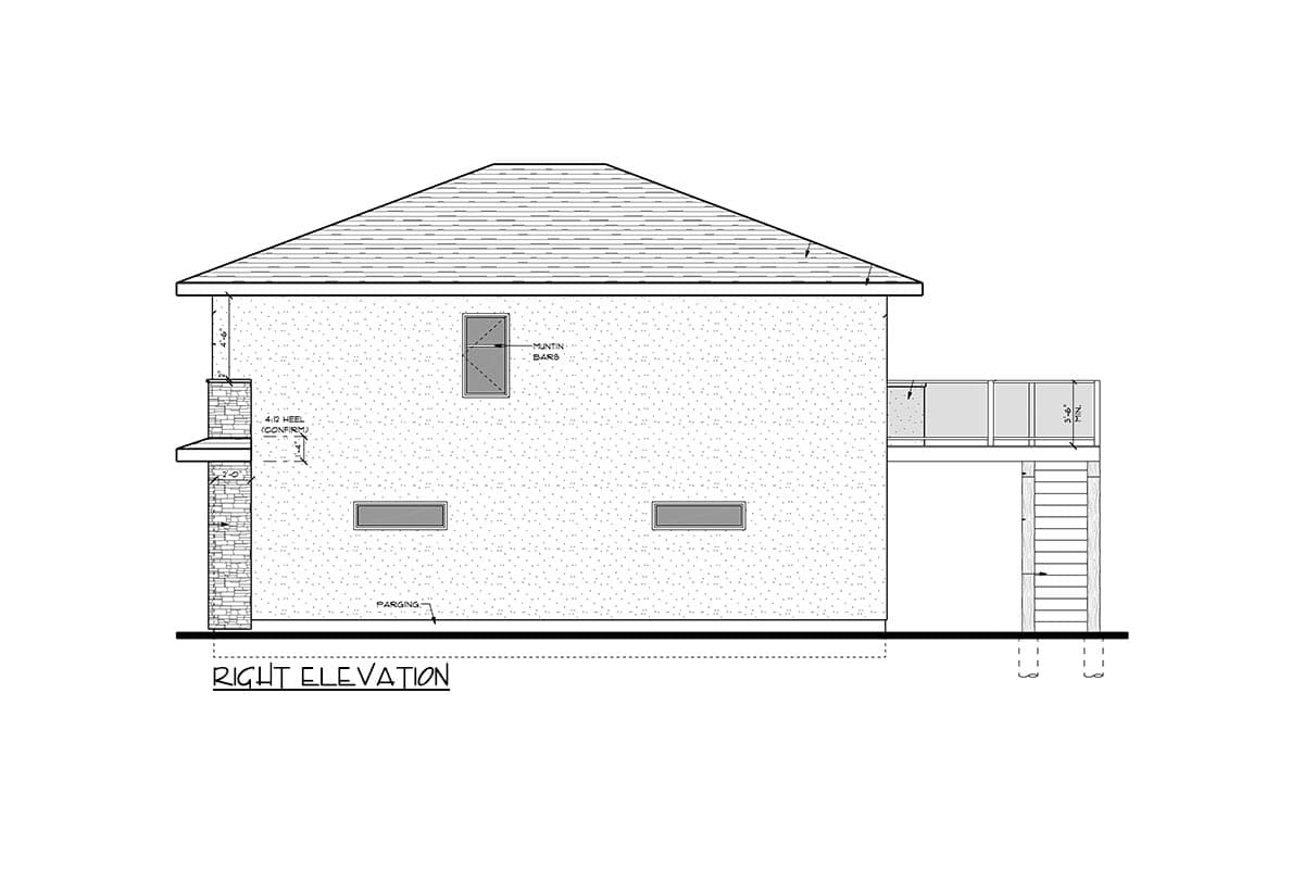Plan 81805AB: 2-Bed Modern Garage Apartment with Dog Wash Area - Image #5 - Contemporary, Modern, Northwest