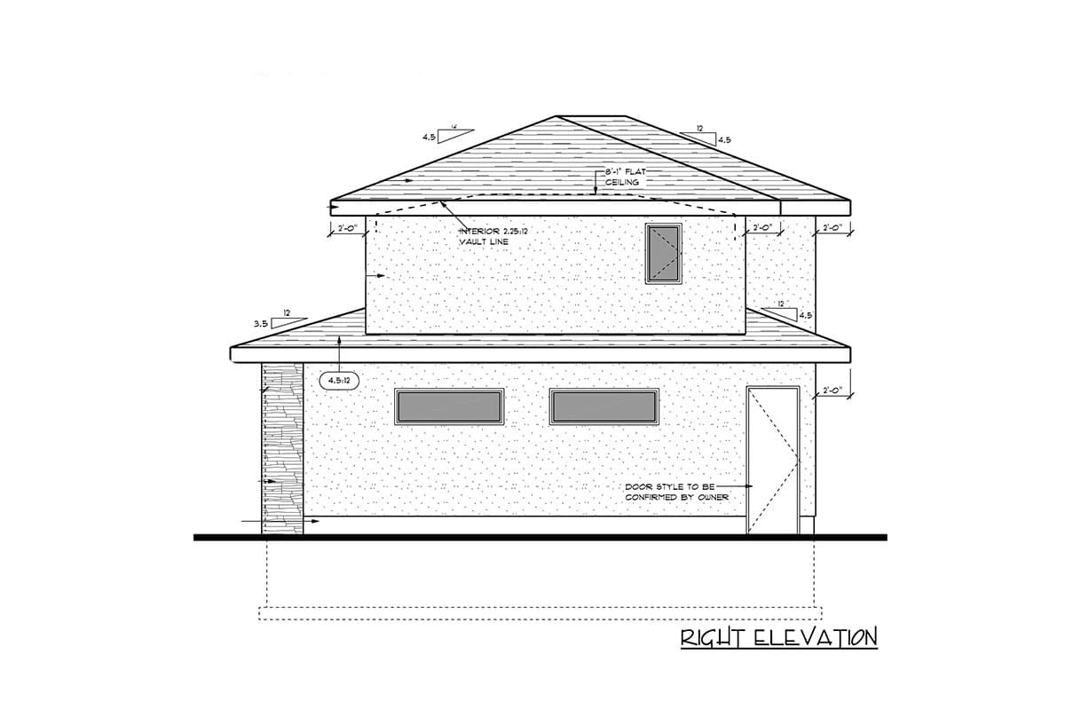 Plan 81807AB: Modern 644 Square Foot ADU with 3-Car Garage - Image #5 - Carriage, Contemporary, Mid Century Modern, Modern, Northwest