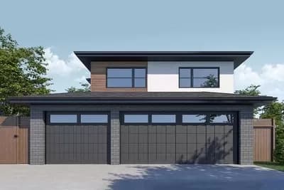 Modern 644 Square Foot ADU with 3-Car Garage