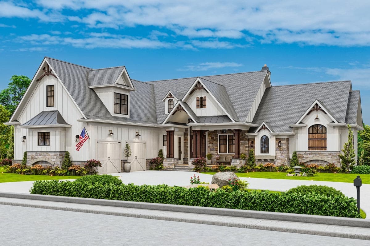 Plan 25797GE: Craftsman Lake House Plan with Walkout Basement - 2845 Sq Ft - Image #10 - Country, Craftsman, Farmhouse, New American, Ranch